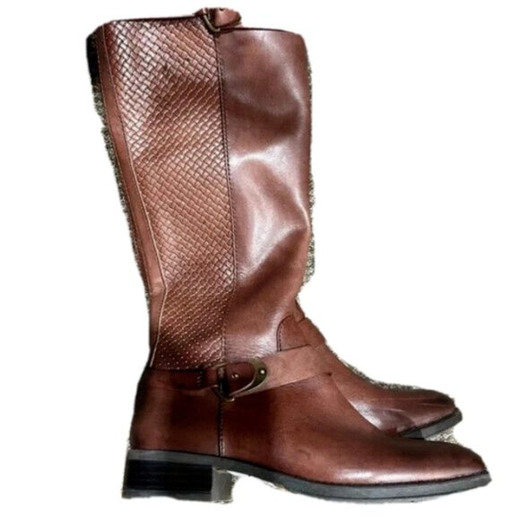 Antonio Melani Tall Leather Boots size 8 - Picture 1 of 5